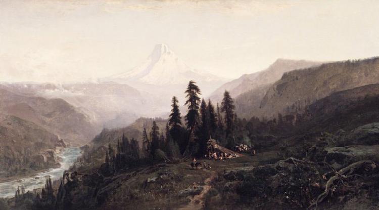 William Keith Mount Hood, Oregon Norge oil painting art